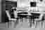 Обеденная группа раздвижной стол Олимп ,стулья Лея 2 с простежкой (Белый/черный)-VIT-Мебель