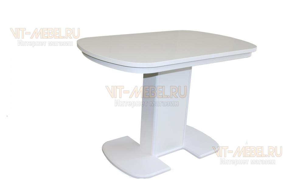 Обеденный стол Элегант, раздвижной, белый