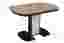 Обеденный стол Элегант, раздвижной, венге/бежевый/стекло-VIT-Мебель