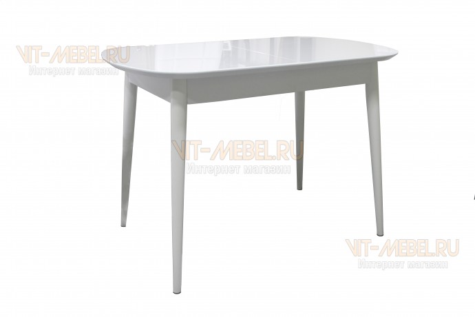 Обеденный стол Премиум, раздвижной, белый(Оптивайт) Обеденный стол Премиум, раздвижной, белый(Оптивайт)