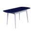 Обеденный стол Премиум, раздвижной(белый/синий)