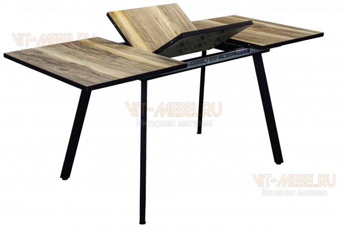 Раздвижной стол Техас (инд.дер./черн.) Раздвижной стол Техас (инд.дер./черн.)