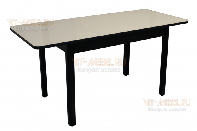 Стол Гранд-С стекло(песоч./черн.) Стол Гранд-С стекло(песоч./черн.)