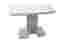 Обеденный раздвижной стол Элегант-М стекло(Белый)-VIT-Мебель