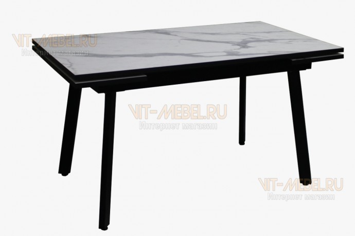 Обеденный стол Даллас(Статуарио/Черный) Обеденный стол Даллас(Статуарио/Черный)