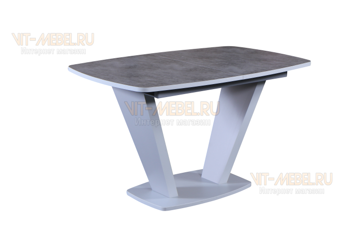 Раздвижной стол Вегас ( бетон/серый) и 4 стула Престиж (РТ-16/серый) Раздвижной стол Вегас ( бетон/серый) и 4 стула Престиж (РТ-16/серый)