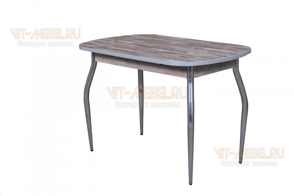 Обеденный стол Лидер, раздвижной, бетон пайн/кумана