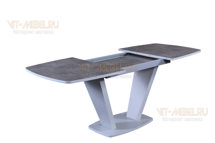 Раздвижной стол Вегас ( бетон/серый) и 4 стула Престиж (РТ-16/серый) Раздвижной стол Вегас ( бетон/серый) и 4 стула Престиж (РТ-16/серый)