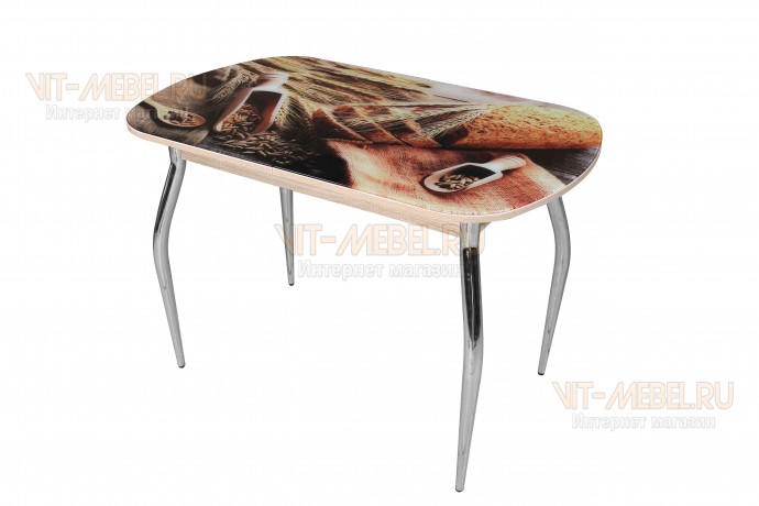 Обеденный стол Лидер, раздвижной, фотопечать Обеденный стол Лидер, раздвижной, фотопечать