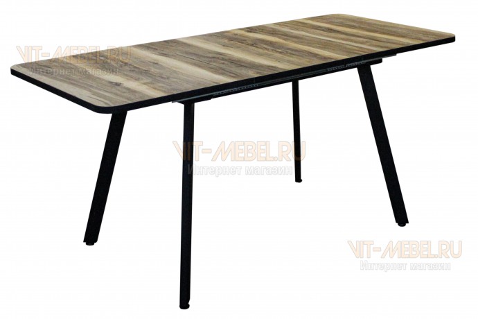 Раздвижной стол Техас (инд.дер./черн.) Раздвижной стол Техас (инд.дер./черн.)