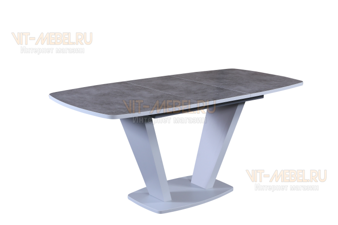 Раздвижной стол Вегас ( бетон/серый) и 4 стула Престиж (РТ-16/серый) Раздвижной стол Вегас ( бетон/серый) и 4 стула Престиж (РТ-16/серый)