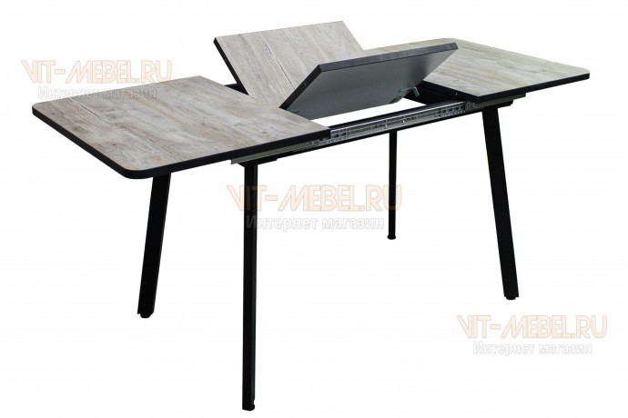 Раздвижной стол Техас (Дуб Аляска./черн.) Раздвижной стол Техас (Дуб Аляска./черн.)