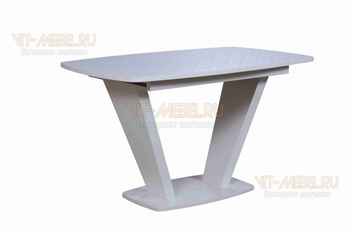 Обеденный стол Вегас, раздвижной, пластик, белый Обеденный стол Вегас, раздвижной, пластик, белый