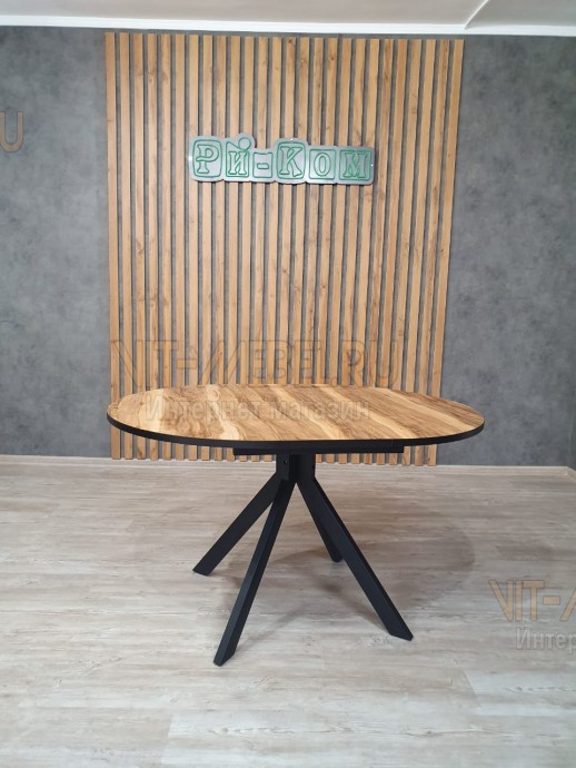 Стол Хилтон круглый (инд.дер./черный) Стол Хилтон круглый (инд.дер./черный)